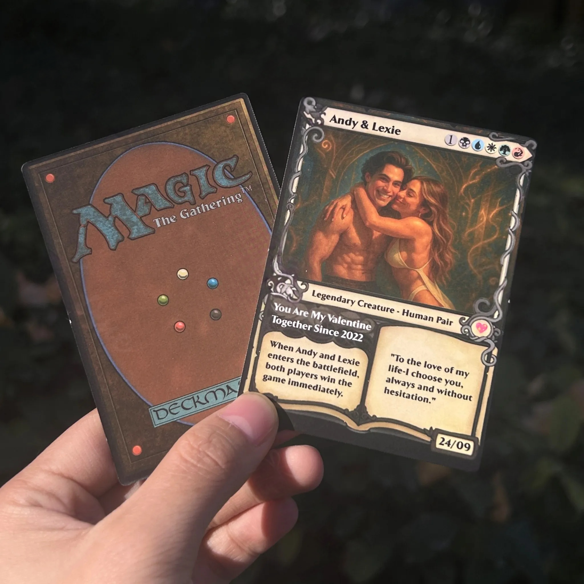 Custom Magic Card Fantasy Game.Custom Gift for Valentine's Day,Anniversary.Valentine's Day,Anniversary gifts