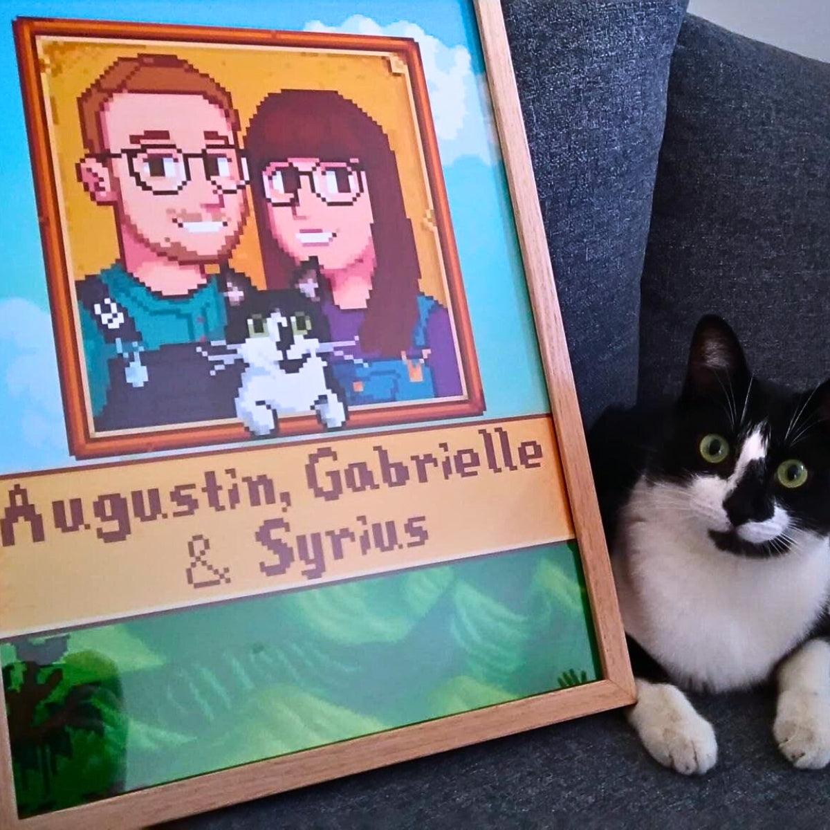 Custom STARDEW VALLEY Portraits - GIft for Family