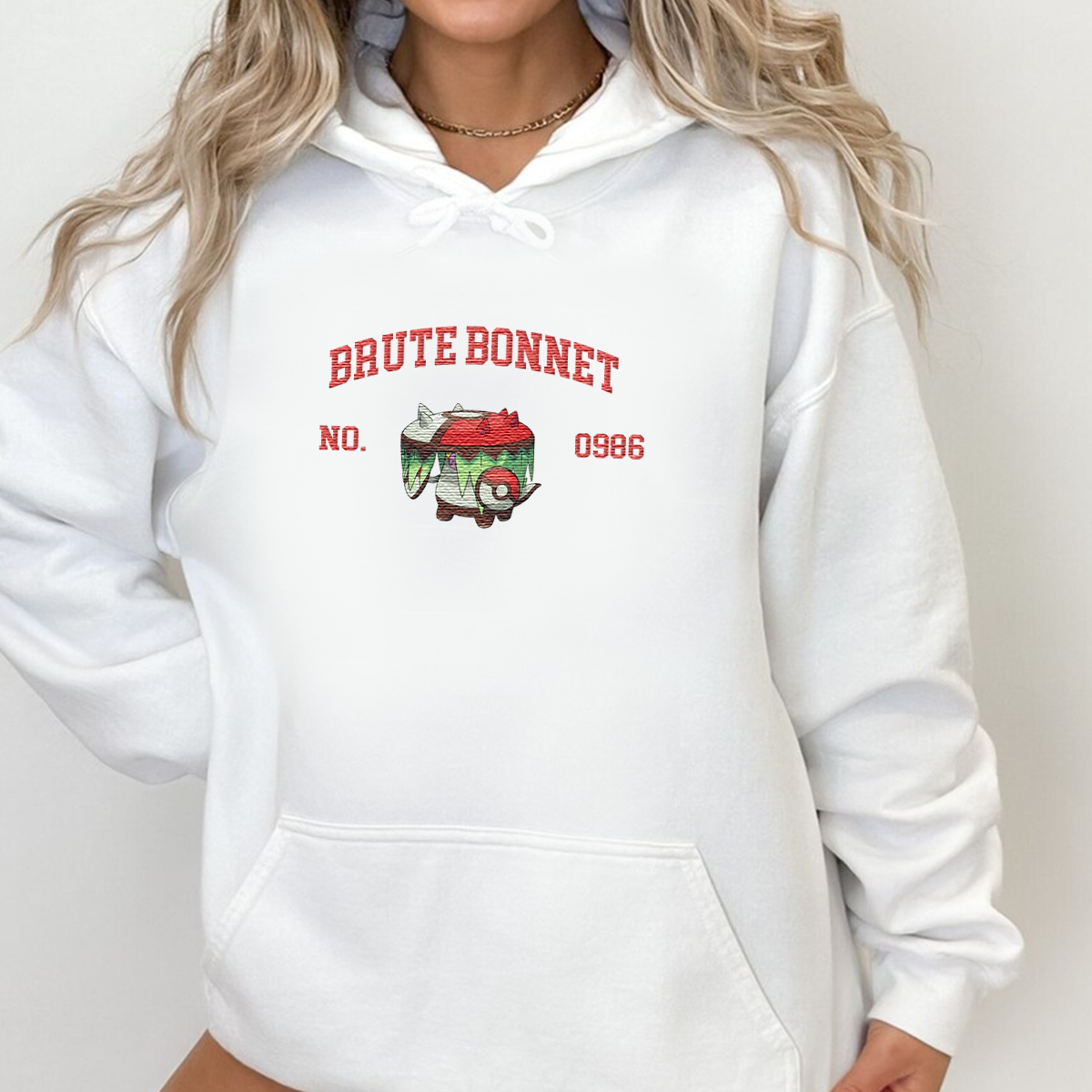 Brute Bonnet Anime-Themed Embroidered T-Shirt,Crewneck,Hoodie-Trendy Versatile and a Thoughtful Gift for Friends