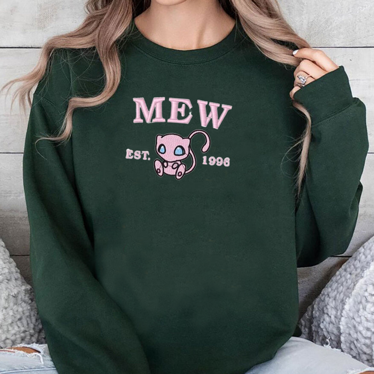 Anime Characters Embroidered Crewneck Sweatshirt,Hoodie,Personal Anime Gift Hoodie,Perfect Gift For Anime Lovers.