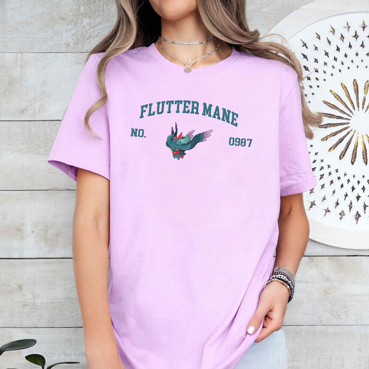 Fluttermane Adorable Anime-Themed Embroidered T-Shirt,Crewneck,Hoodie-Trendy Versatile and a Thoughtful Gift for Friends