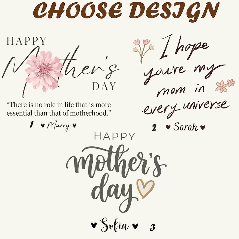 Personalized Tulip Glass Flower Pot, Mother's Day Gift for Mom, Happy Mothers Day Planter, Custom Name Flower Pot, Decorative Glass Tulip