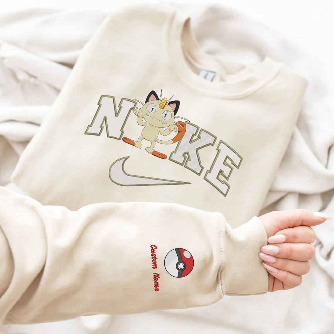 Anime Nike Embroidered Custom T-Shirt,Crewneck Sweatshirt,Hoodie.Perfect Gift For Anime Lovers.