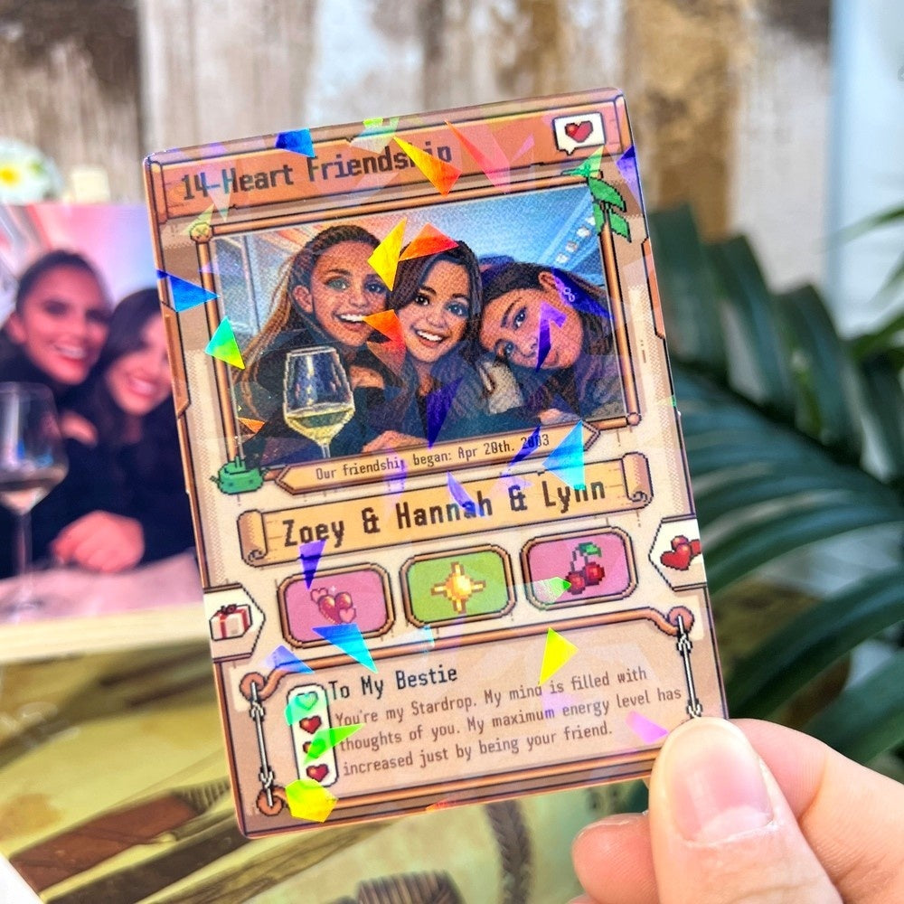 Individuelle Stardew Valley-Karte – Personalisierte Jahrestagsgeschenke für Paare – Geschenk zum Hochzeitstag – Geschenk für Sie und Ihn – Geschenk für Landwirtschafts-Gamer