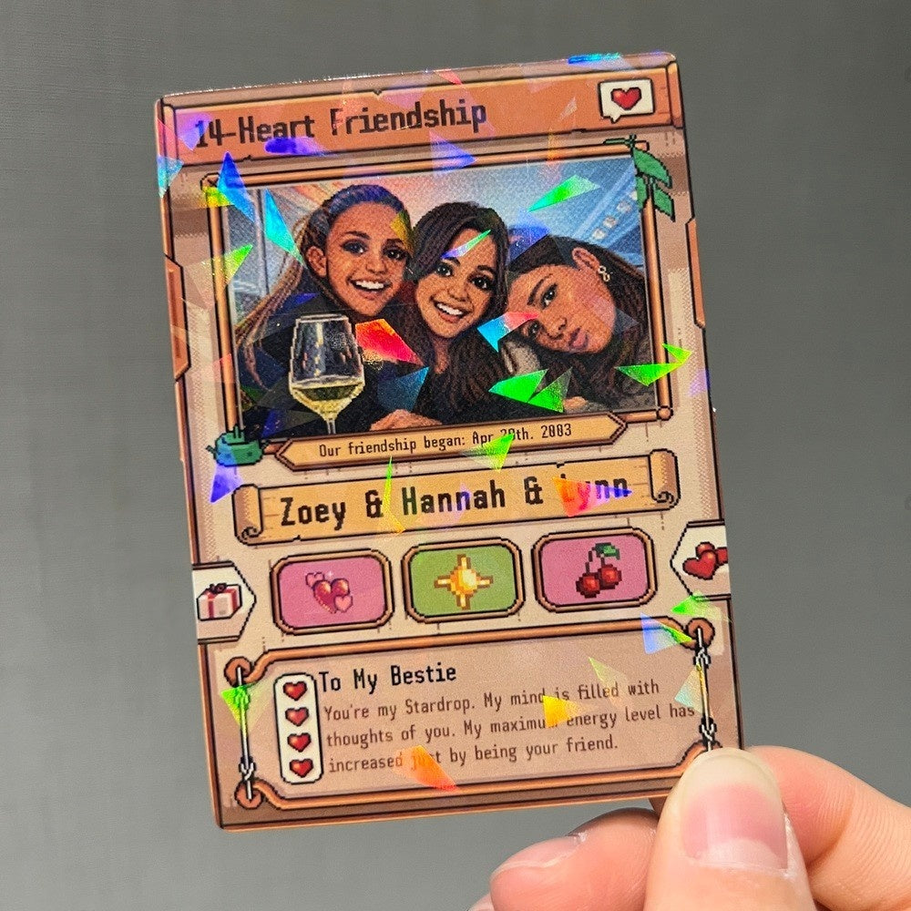 Individuelle Stardew Valley-Karte – Personalisierte Jahrestagsgeschenke für Paare – Geschenk zum Hochzeitstag – Geschenk für Sie und Ihn – Geschenk für Landwirtschafts-Gamer