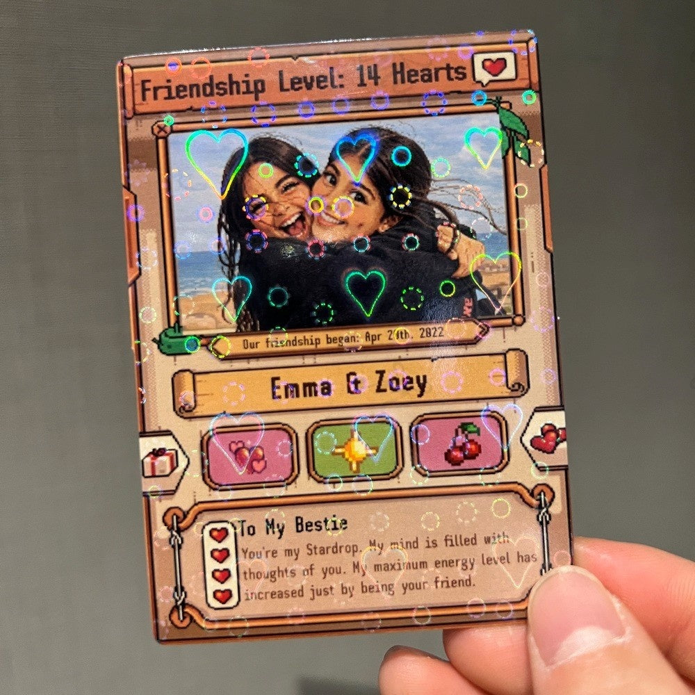 Individuelle Stardew Valley-Karte – Personalisierte Jahrestagsgeschenke für Paare – Geschenk zum Hochzeitstag – Geschenk für Sie und Ihn – Geschenk für Landwirtschafts-Gamer