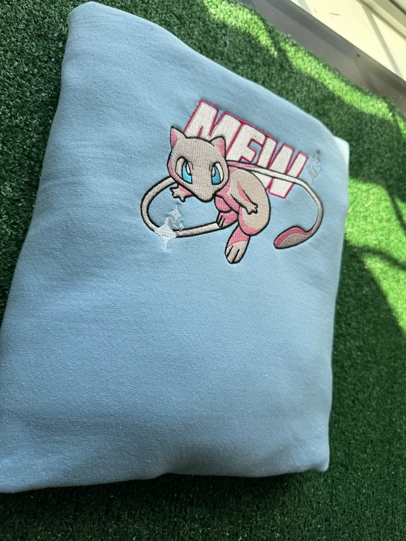 Embroidered Crewneck Sweatshirt, Personal Anime Gift Hoodie, 90s Monster Stitched Shirt, Personal Anime Gift Hoodie,Christmas Gift For Anime Lovers.Perfect Gift For Anime Lovers.