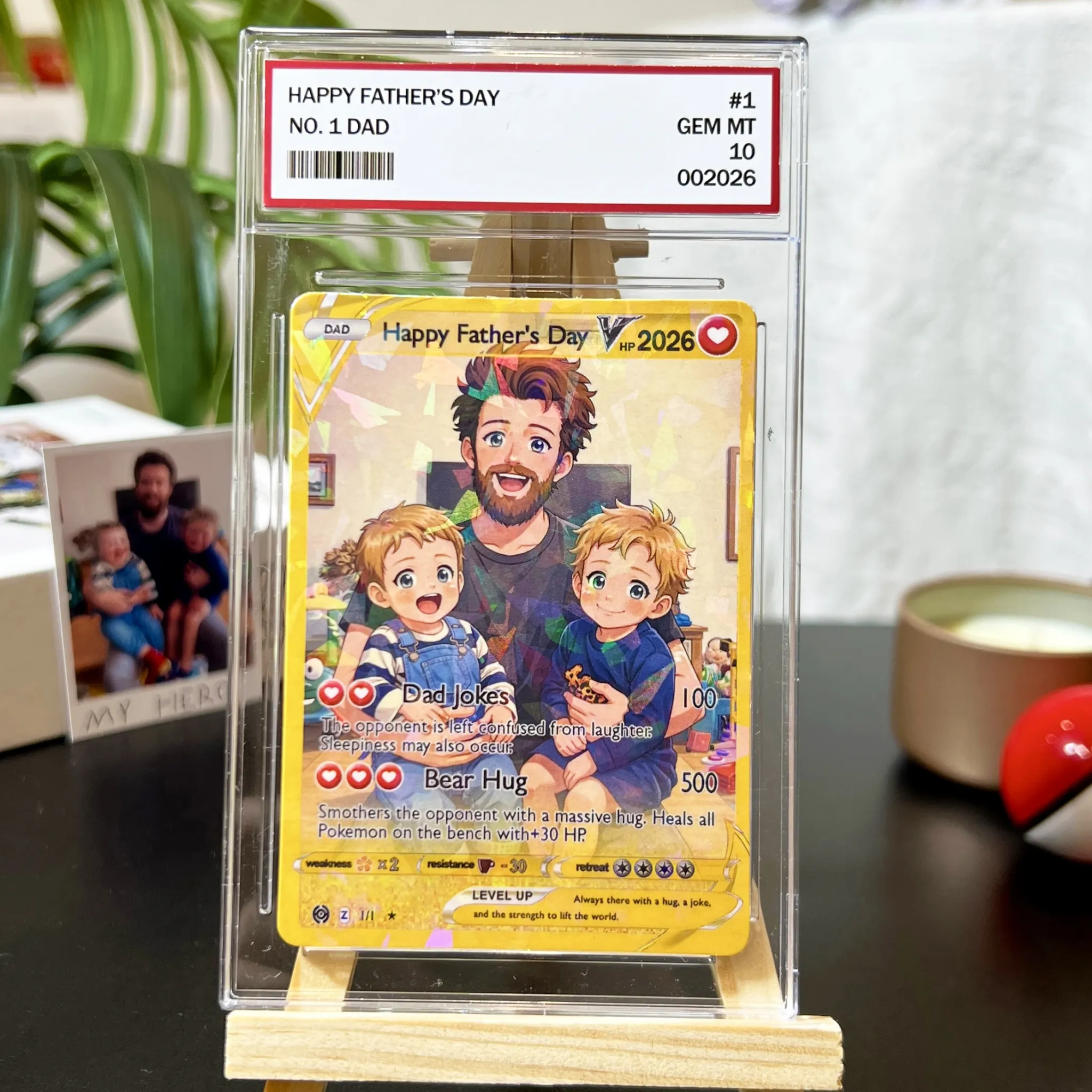 Personalized Photo Anime Card For Father's Day