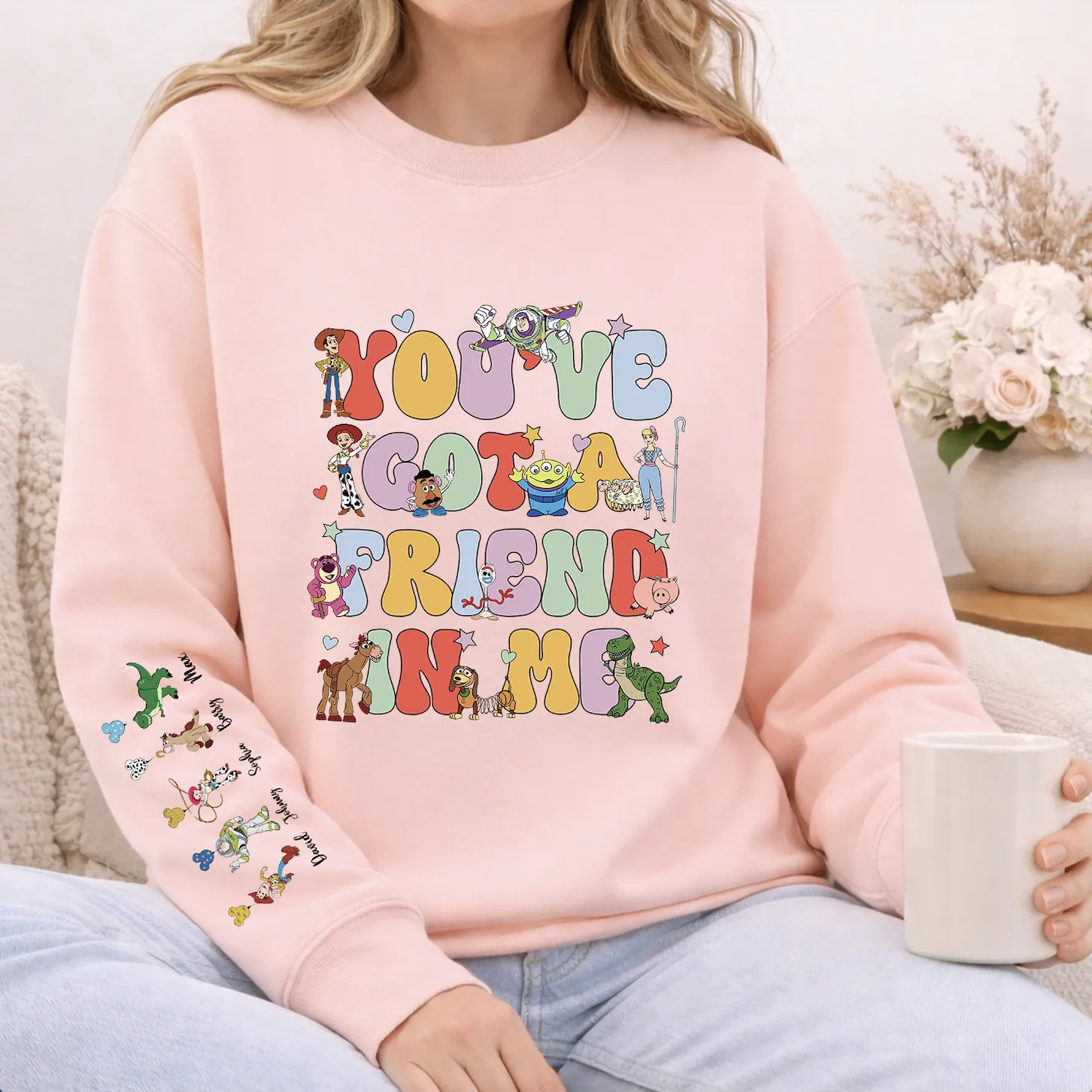 Personalized Toy Friends Dad Sweatshirt