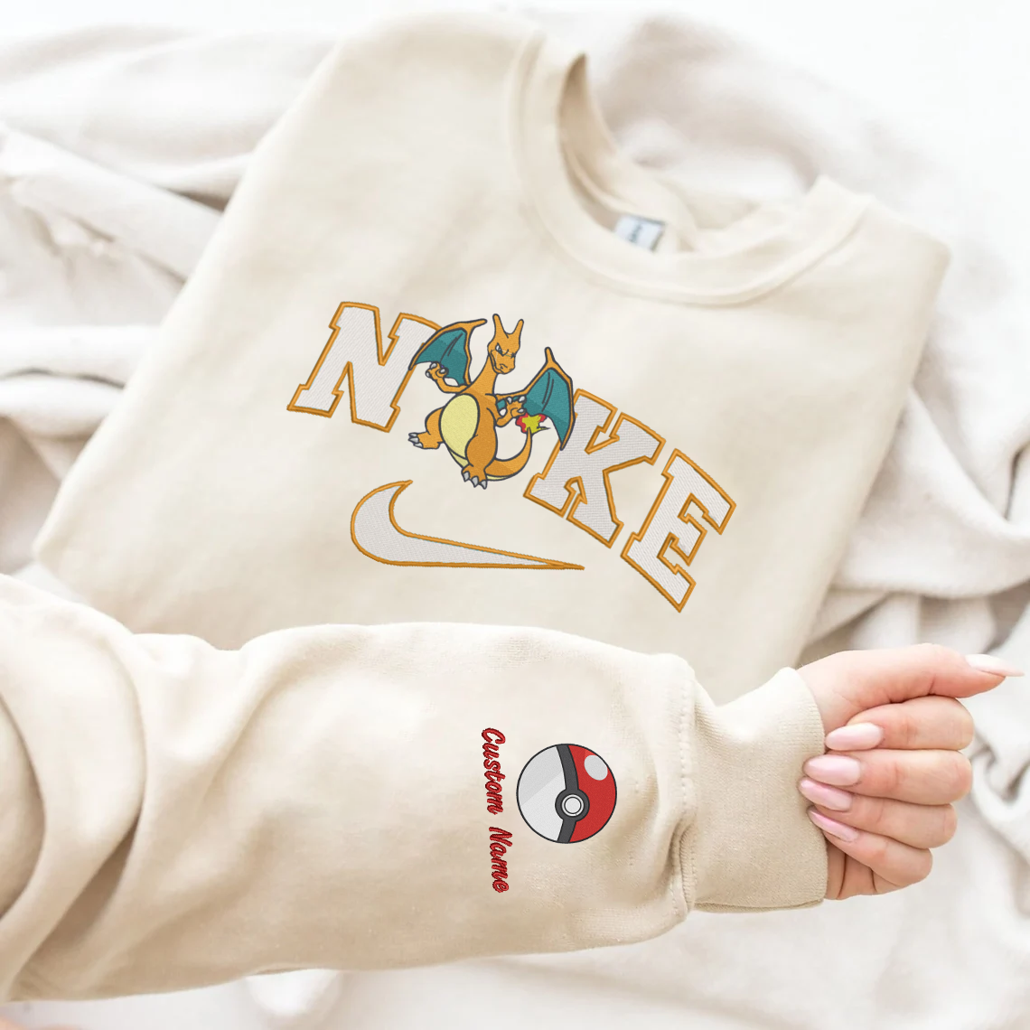 Anime Nike Embroidered Custom T-Shirt,Crewneck Sweatshirt,Hoodie.Perfect Gift For Anime Lovers.