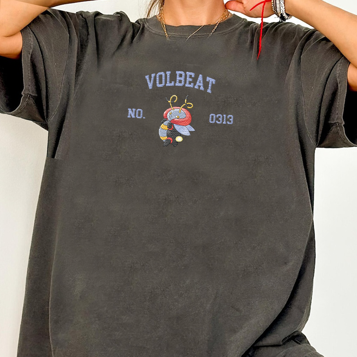 Volbeat Adorable Anime-Themed Embroidered T-Shirt,Crewneck,Hoodie-Trendy Versatile and a Thoughtful Gift for Friends