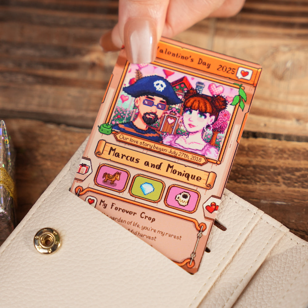 Individuelle Stardew Valley Karte – Personalisierte Geschenke für Paare – Jahrestagsgeschenk – Geschenk für Paare zum Jahrestag – Geschenk für ihn/sie – Geschenk für Landwirtschafts-Gamer