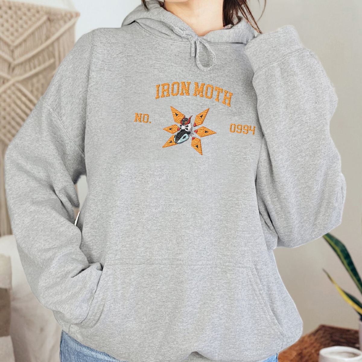Iron Moth Anime-Themed Embroidered T-Shirt,Crewneck,Hoodie-Trendy Versatile and a Thoughtful Gift for Friends