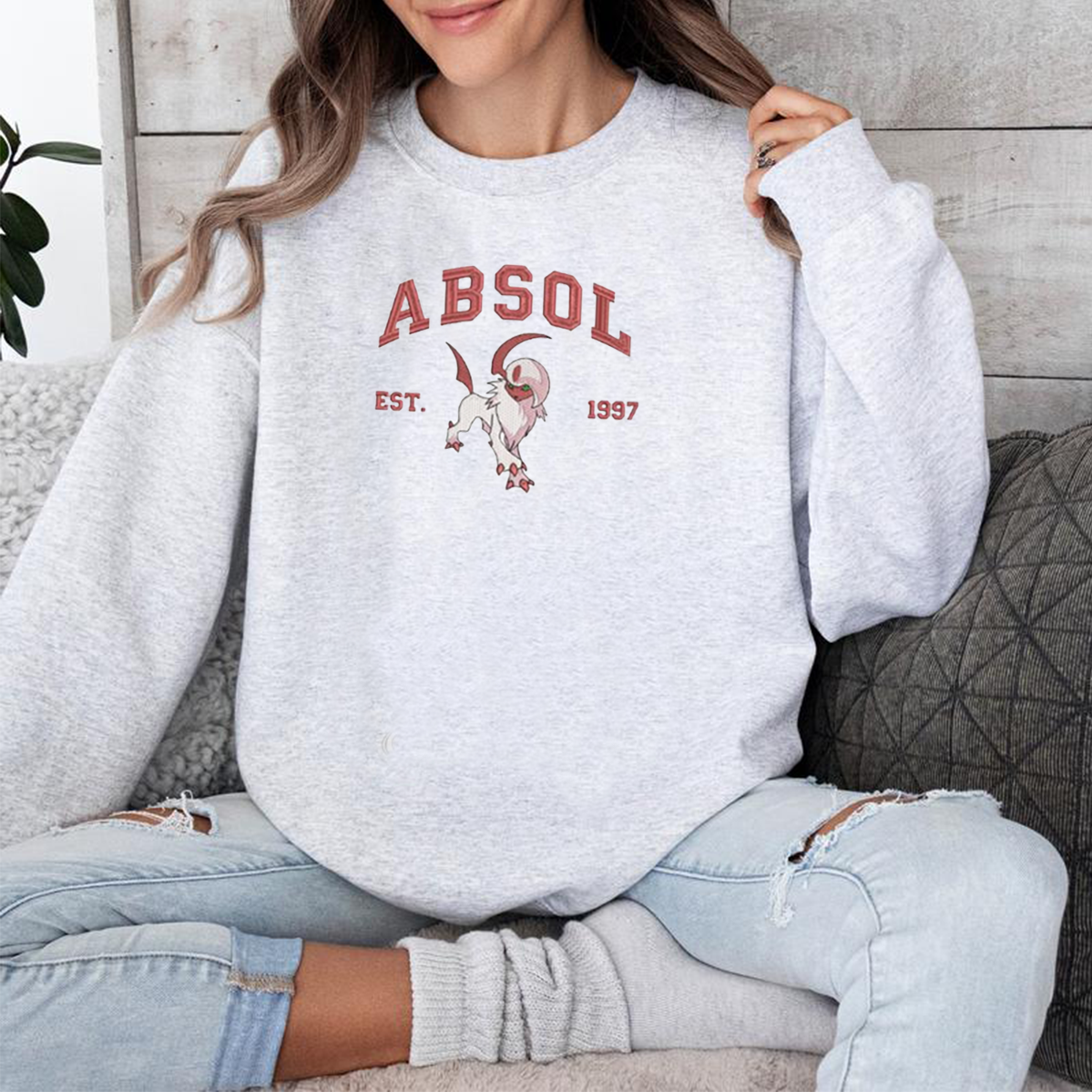 Anime Characters Embroidered Unisex Crewneck Sweatshirt,Hoodie For Gift,Personal Anime Gift Hoodie,Perfect Gift For Anime Lovers.