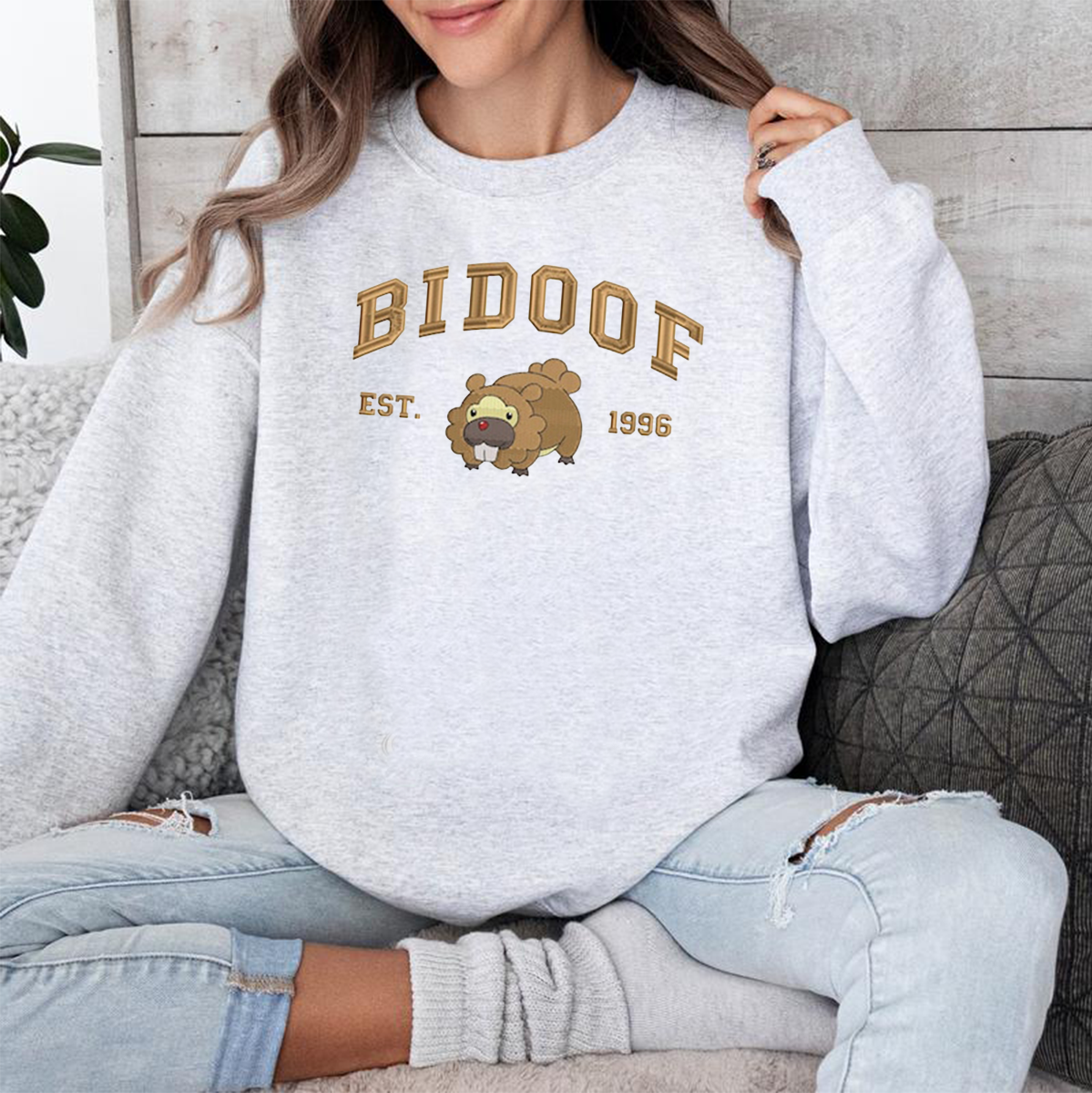 Anime Characters Embroidered Crewneck Sweatshirt,Hoodie,Personal Anime Gift Hoodie,Perfect Gift For Anime Lovers.