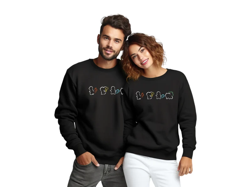 Anime Characters Crewneck Sweatshirt, Hoodie, Anime Gift,Retro Cartoon, Anime Hoodie, Anime Gifts,Christmas Gift For Anime Lovers.Perfect Gift For Anime Lovers.