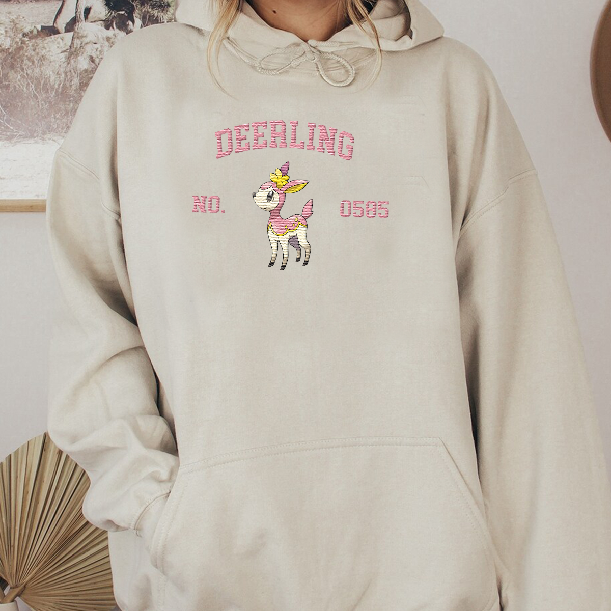 Deerling Anime-Themed Embroidered T-Shirt,Crewneck,Hoodie-Trendy Versatile and a Thoughtful Gift for Friends