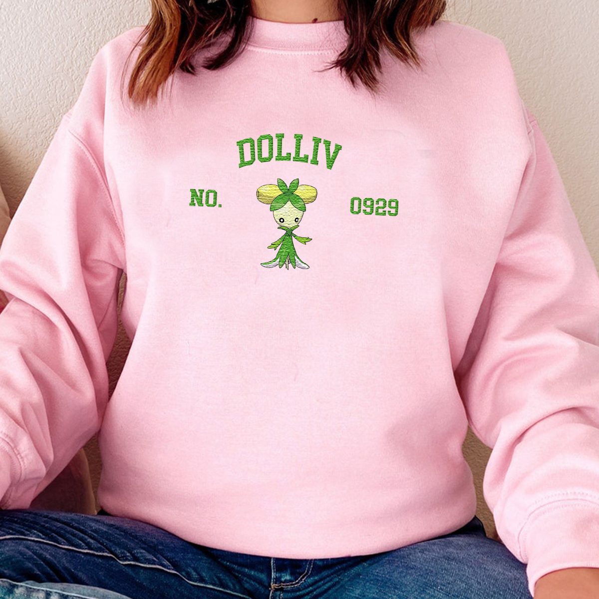 Dolliv Anime-Themed Embroidered T-Shirt,Crewneck,Hoodie-Trendy Versatile and a Thoughtful Gift for Friends