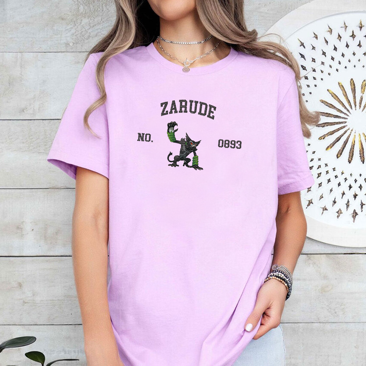 Zarude Adorable Anime-Themed Embroidered T-Shirt,Crewneck,Hoodie-Trendy Versatile and a Thoughtful Gift for Friends