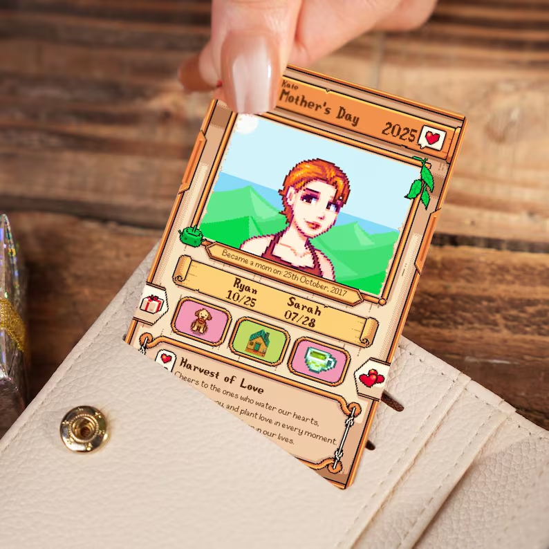 Individuelle Stardew Valley Karte – Personalisierte Geschenke für Paare – Jahrestagsgeschenk – Geschenk für Paare zum Jahrestag – Geschenk für ihn/sie – Geschenk für Landwirtschafts-Gamer