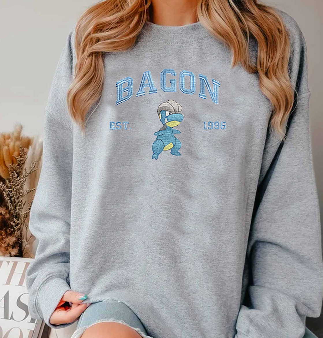 Anime Characters Embroidered Crewneck Sweatshirt,Hoodie,Personal Anime Gift Hoodie,Perfect Gift For Anime Lovers.