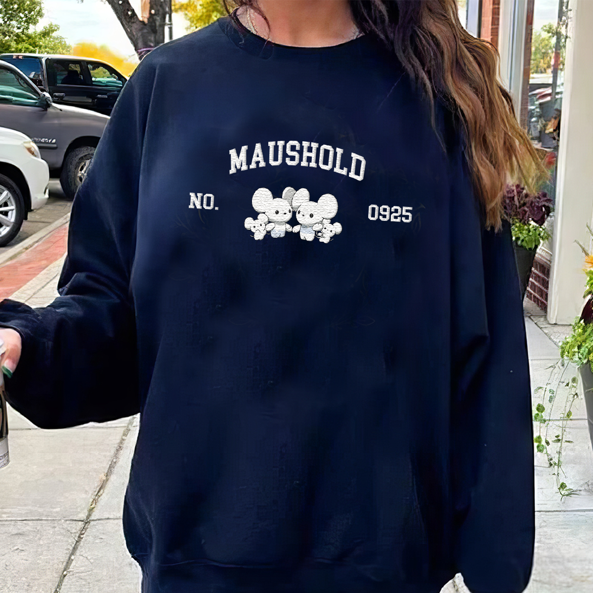 Maushold Anime-Themed Embroidered T-Shirt,Crewneck,Hoodie-Trendy Versatile and a Thoughtful Gift for Friends
