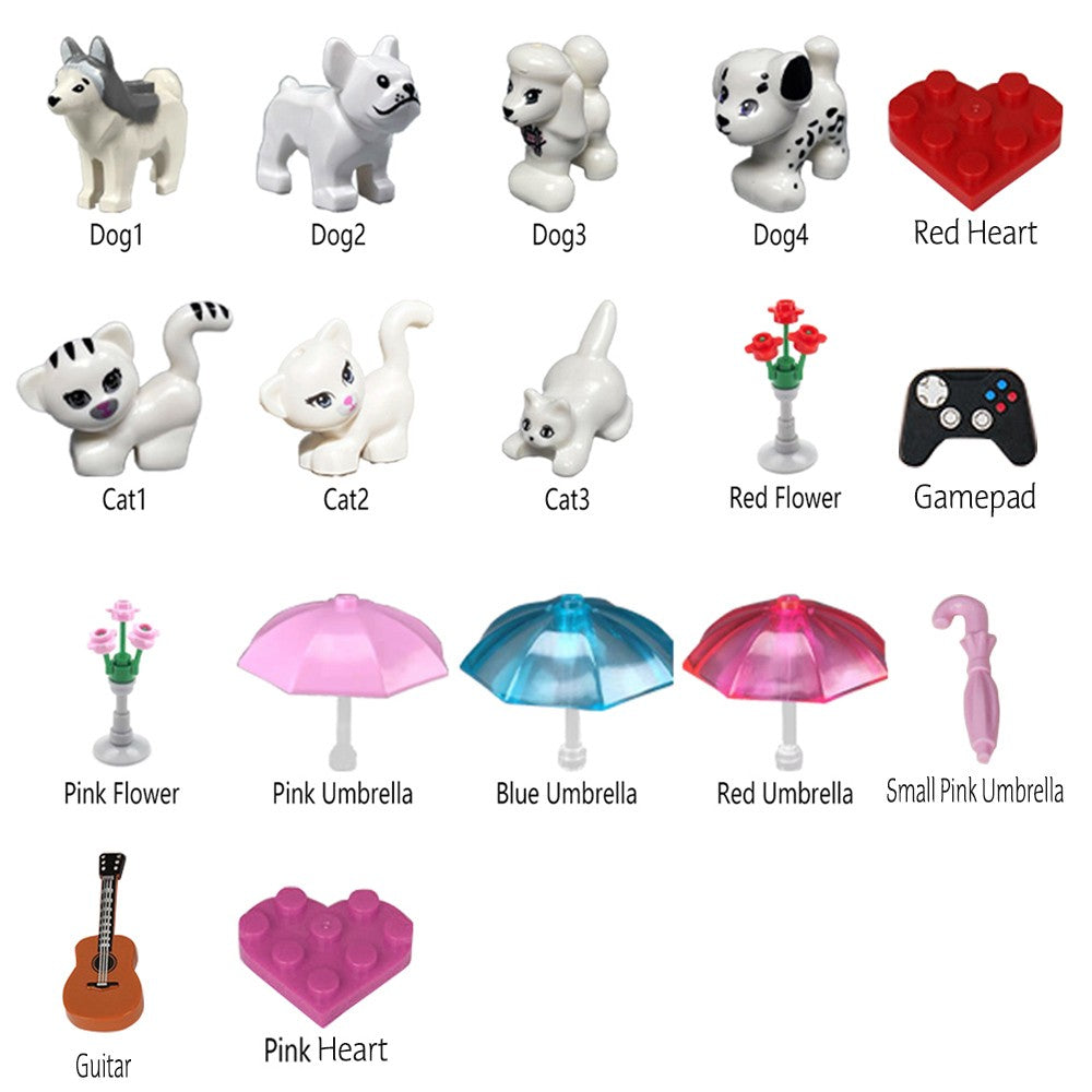 Personalized Couple Mini Figures with Names - Romantic Gift for Him & Her