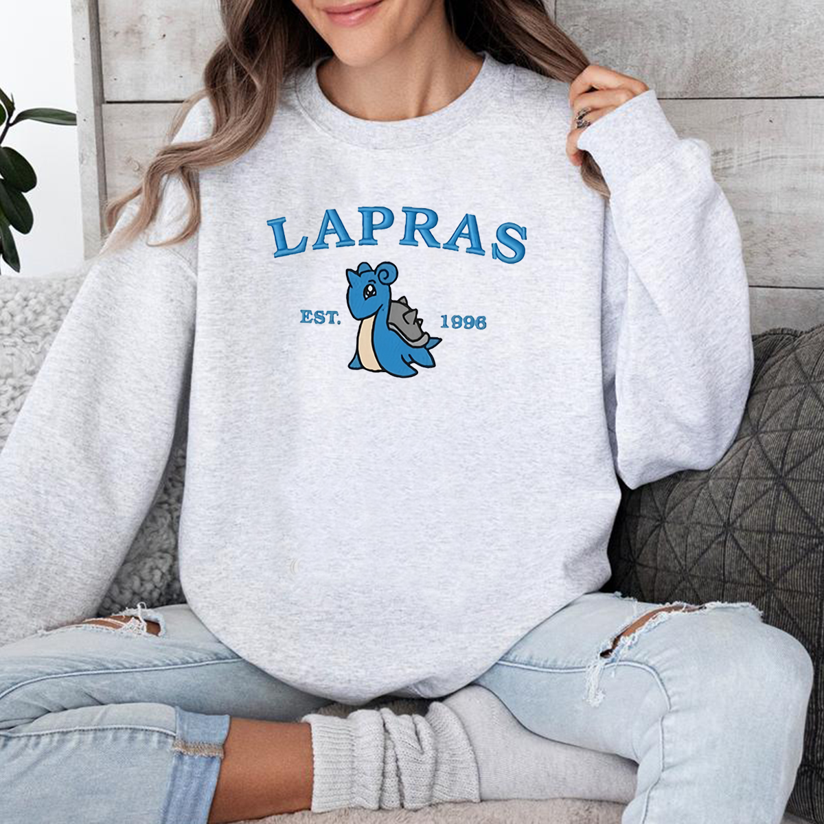 Anime Characters Embroidered Crewneck Sweatshirt,Hoodie For Gift,Personal Anime Gift Hoodie,Perfect Gift For Anime Lovers.