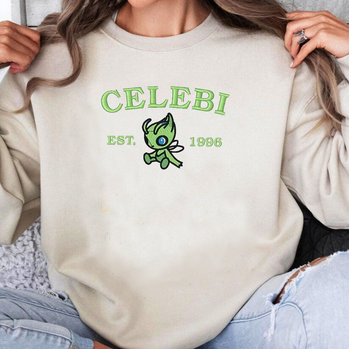 Anime Characters Embroidered Crewneck Sweatshirt,Hoodie For Gift,Personal Anime Gift Hoodie,Perfect Gift For Anime Lovers.