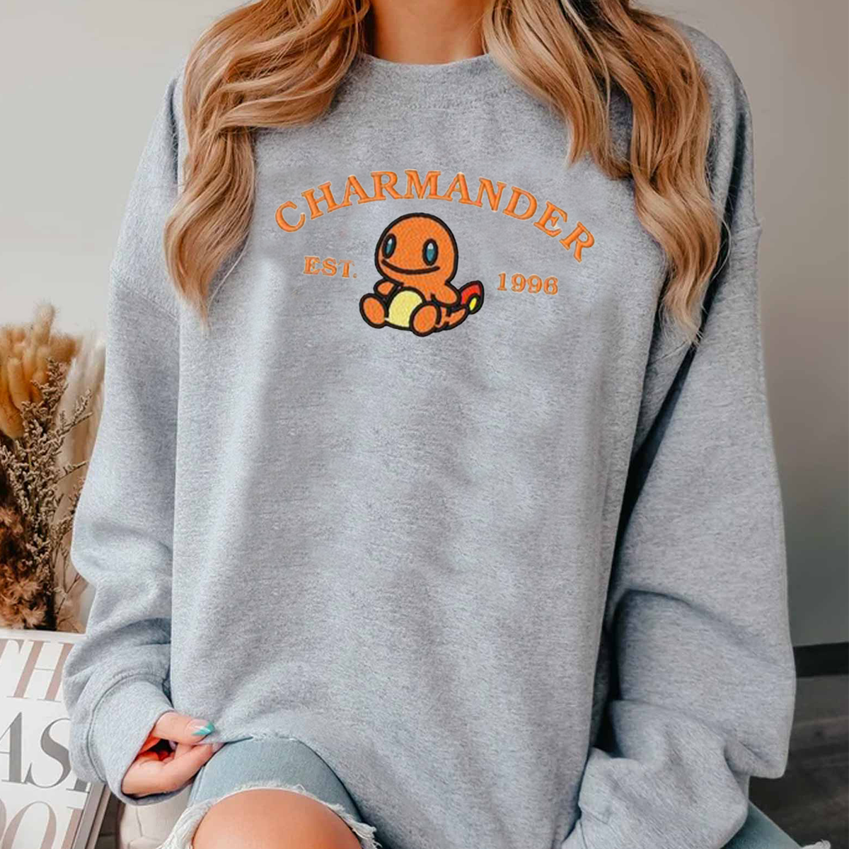 Anime Characters Embroidered Crewneck Sweatshirt,Hoodie,Personal Anime Gift Hoodie,Perfect Gift For Anime Lovers.