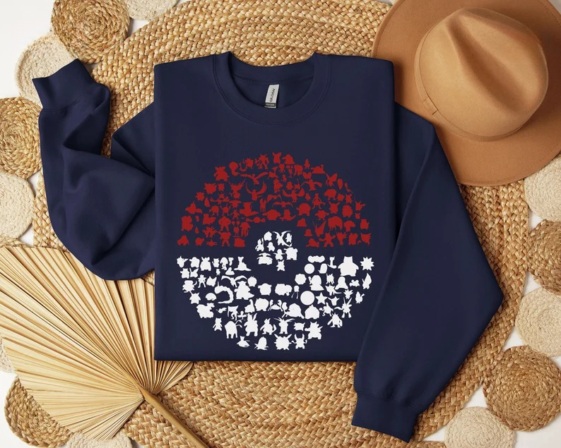 Anime Shirt, Character Crewneck Sweatshirt, Christmas Hoodie, Retro Game Sweater, Men's Japanese Streetwear, Anime Gifts,Christmas Gift For Anime Lovers.Perfect Gift For Anime Lovers.