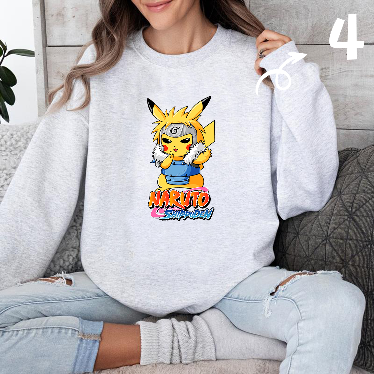 Naruto Shippuden Collaboration Cool AnimeUnisex T-Shirt ,Crewneck,Hoodie