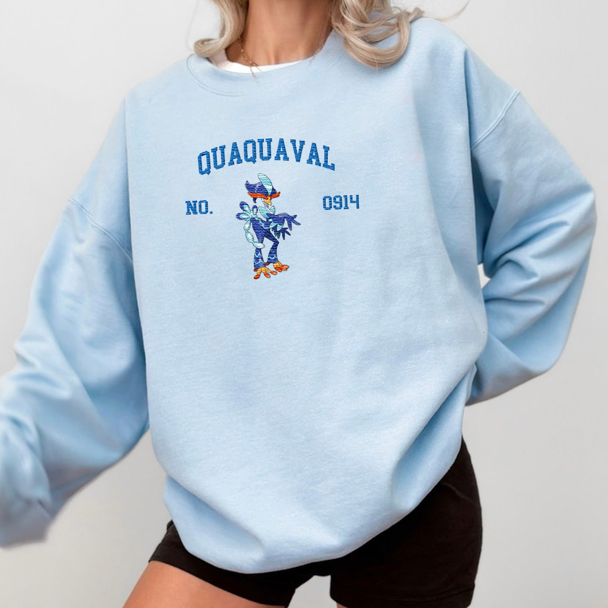 Quaquaval Anime-Themed Embroidered T-Shirt,Crewneck,Hoodie-Trendy Versatile and a Thoughtful Gift for Friends