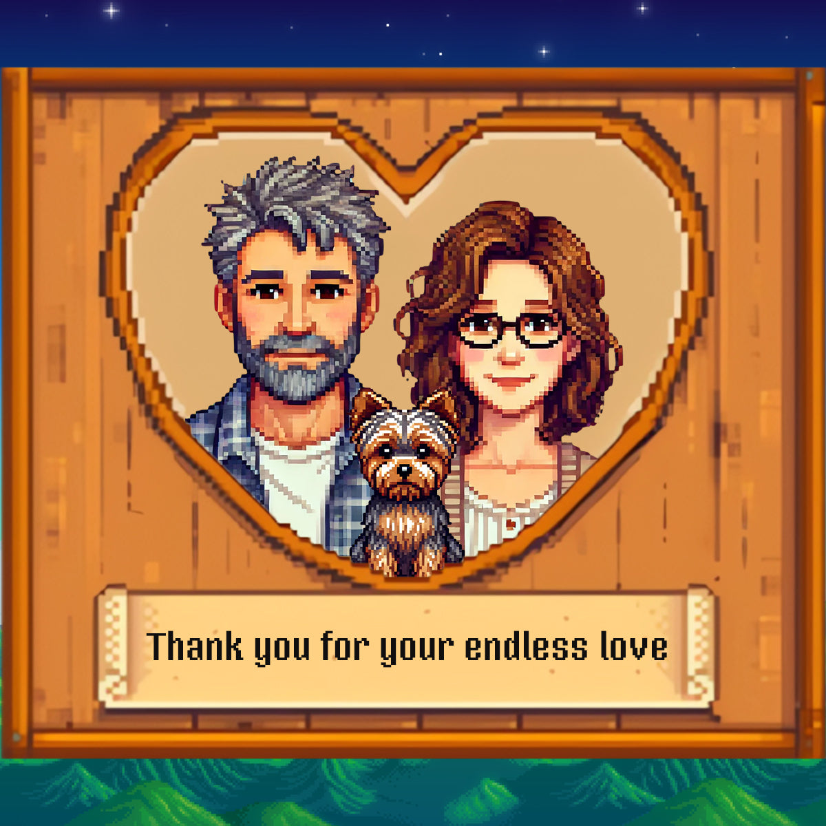 Handgefertigtes Stardew-Valley-Porträt | Ein wunderschönes Muttertagsgeschenk