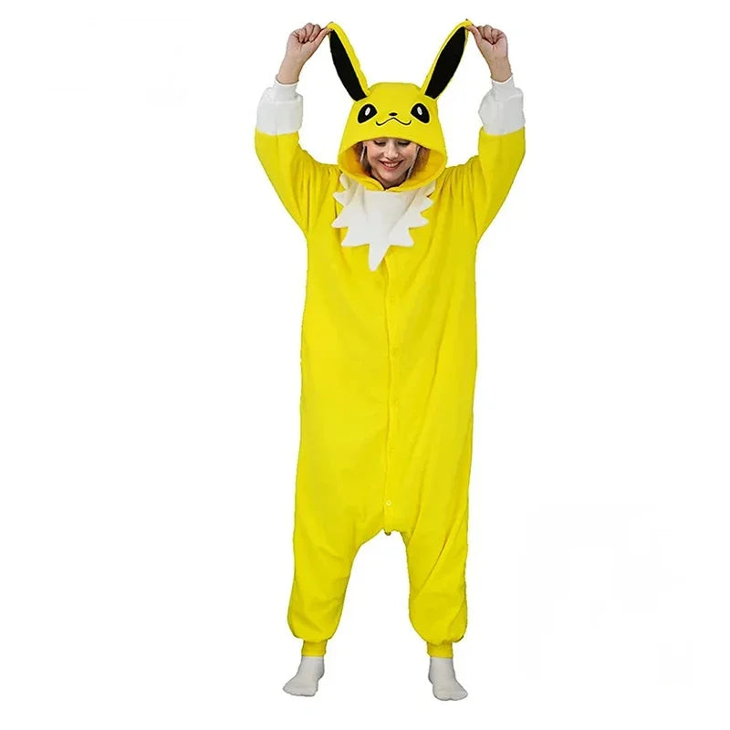 Jolteon Anime Anime Characters Funny Pajamas.Anime Couples Apparel.Valentine's Day Gift for Couples