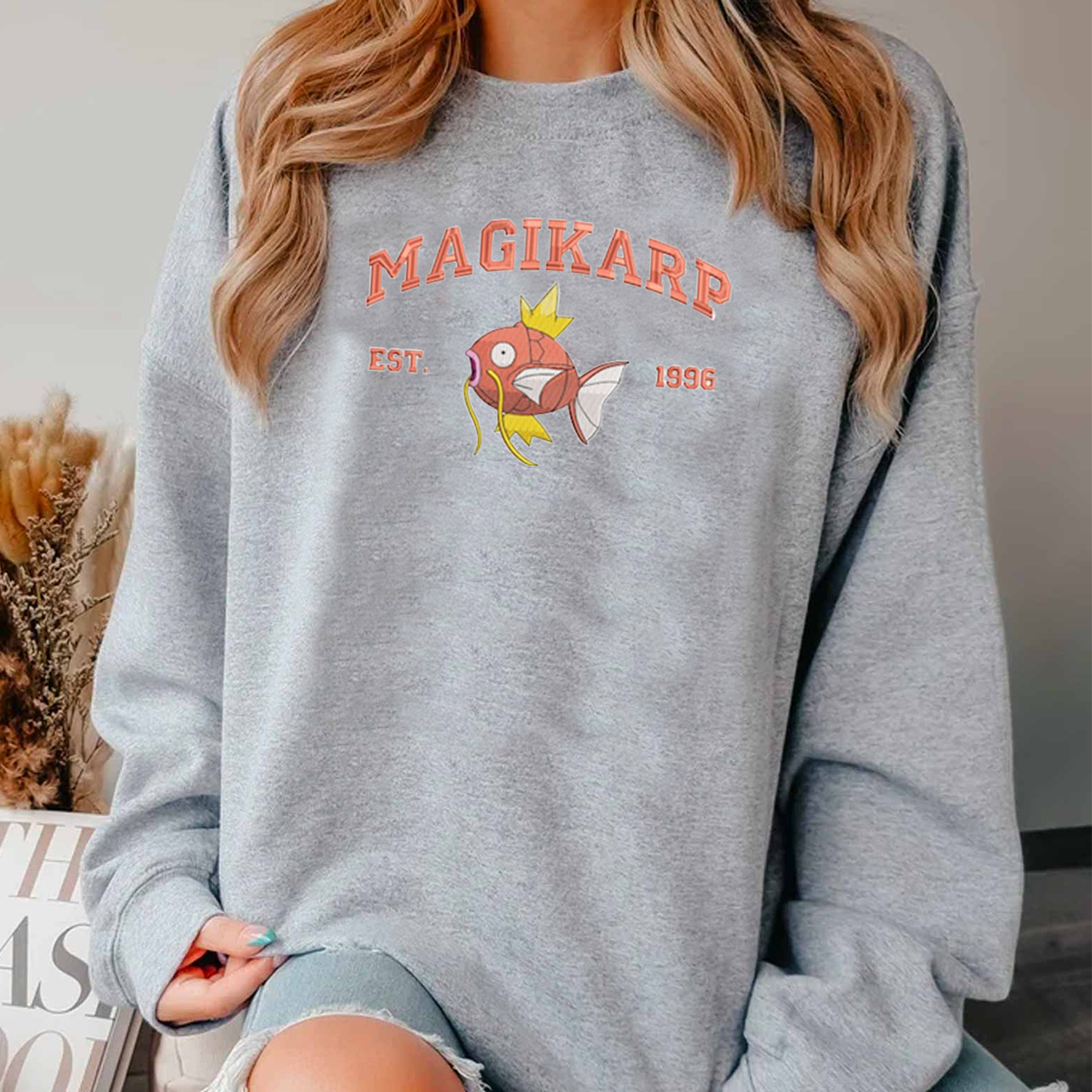 Anime Characters Embroidered Crewneck Sweatshirt,Hoodie,Personal Anime Gift Hoodie,Perfect Gift For Anime Lovers.