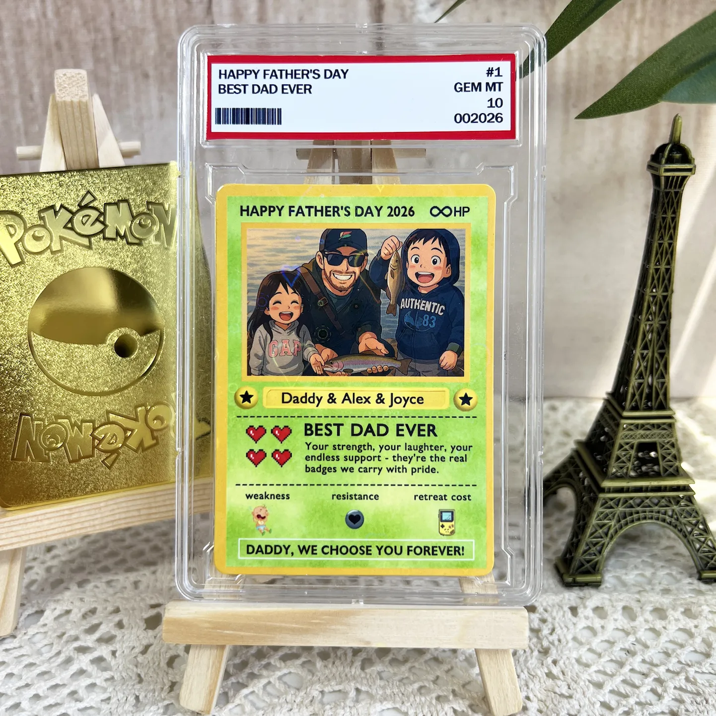 Personalized “Legendary Dad” Love TCG Card