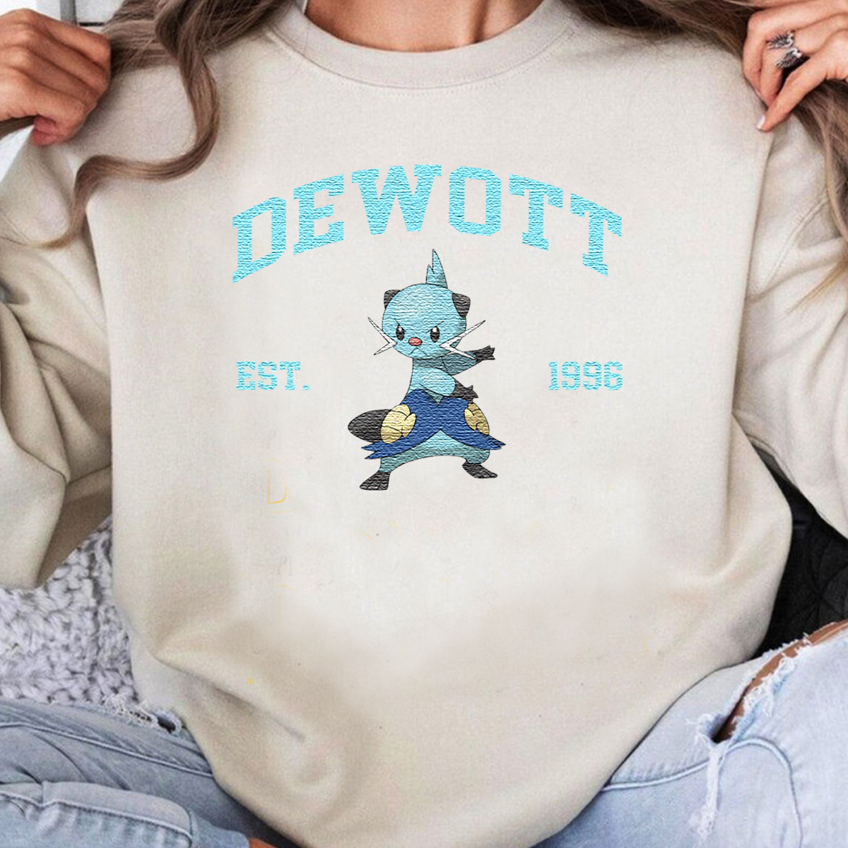Anime Characters Embroidered Crewneck Sweatshirt,Hoodie,Personal Anime Gift Hoodie,Perfect Gift For Anime Lovers.