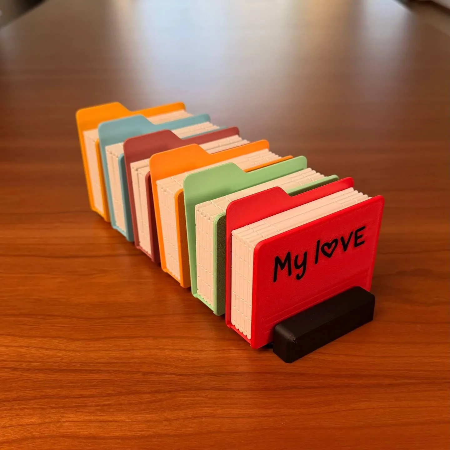 Personalized Open Folder Photo Album: Desktop Instant Photo Organizer Display