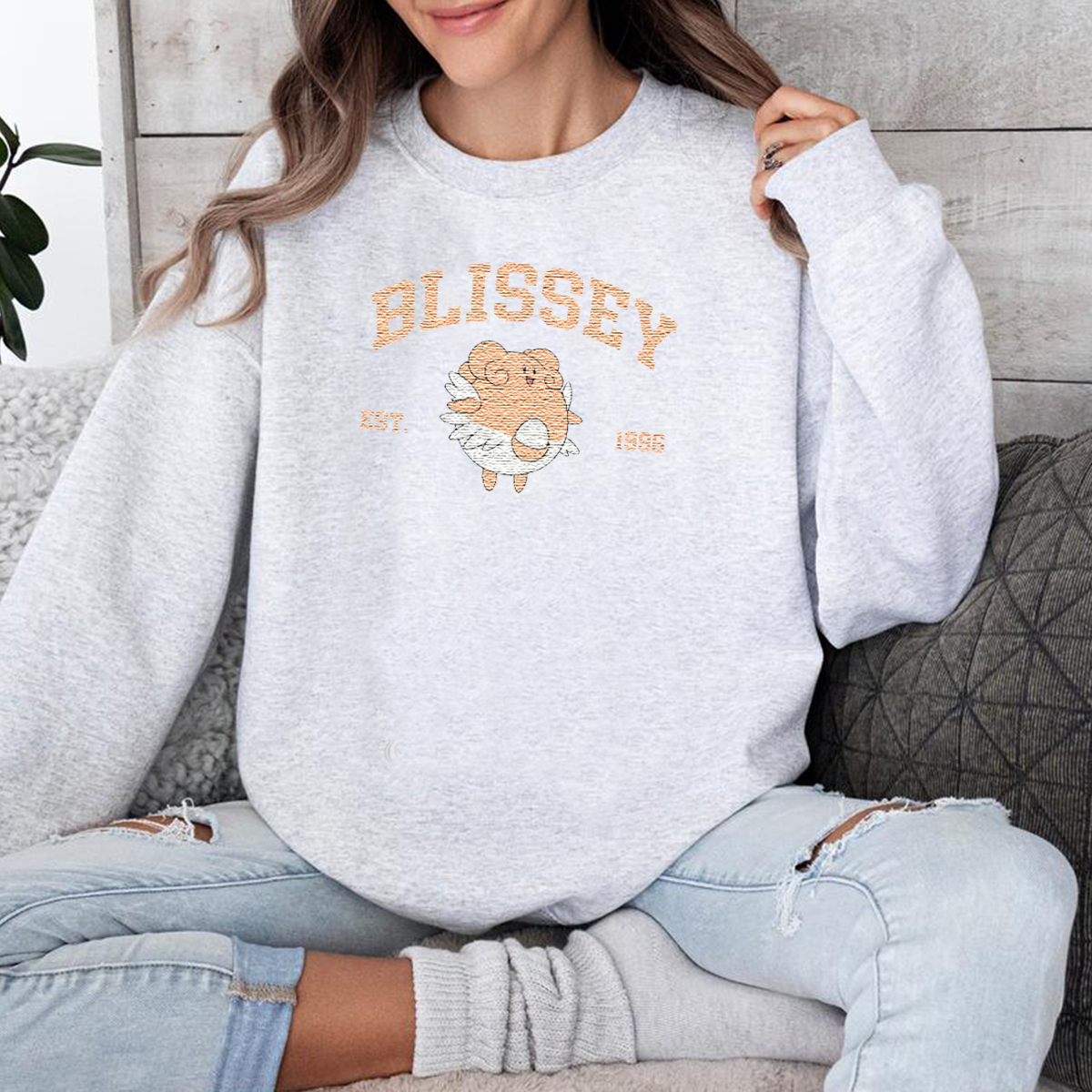 Anime Characters Embroidered Unisex Crewneck Sweatshirt,Hoodie For Gift,Personal Anime Gift Hoodie,Perfect Gift For Anime Lovers.