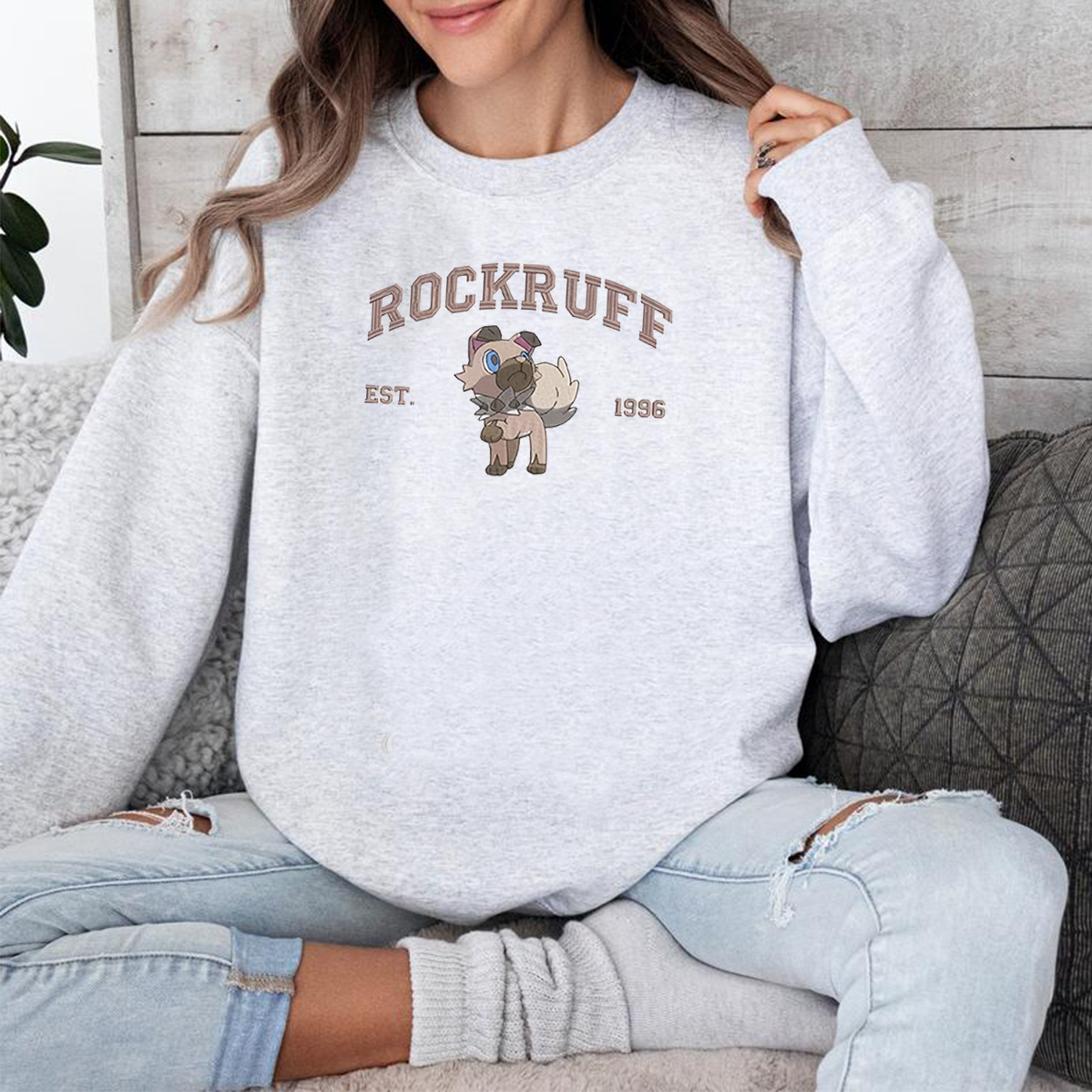 Anime Characters Embroidered Crewneck Sweatshirt,Hoodie For Gift,Personal Anime Gift Hoodie,Perfect Gift For Anime Lovers.