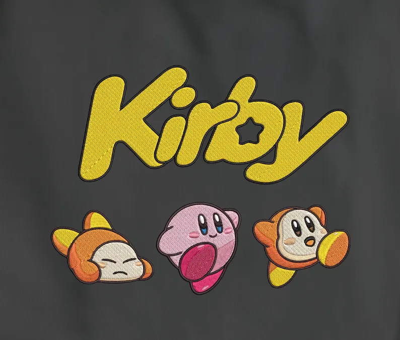 Kirby Embroidery Anime Character Crewneck Sweatshirt, Personal Anime Gift Hoodie, 90s Monster Stitched Shirt, Personal Anime Gift Hoodie,Christmas Gift For Anime Lovers.Perfect Gift For Anime Lovers.