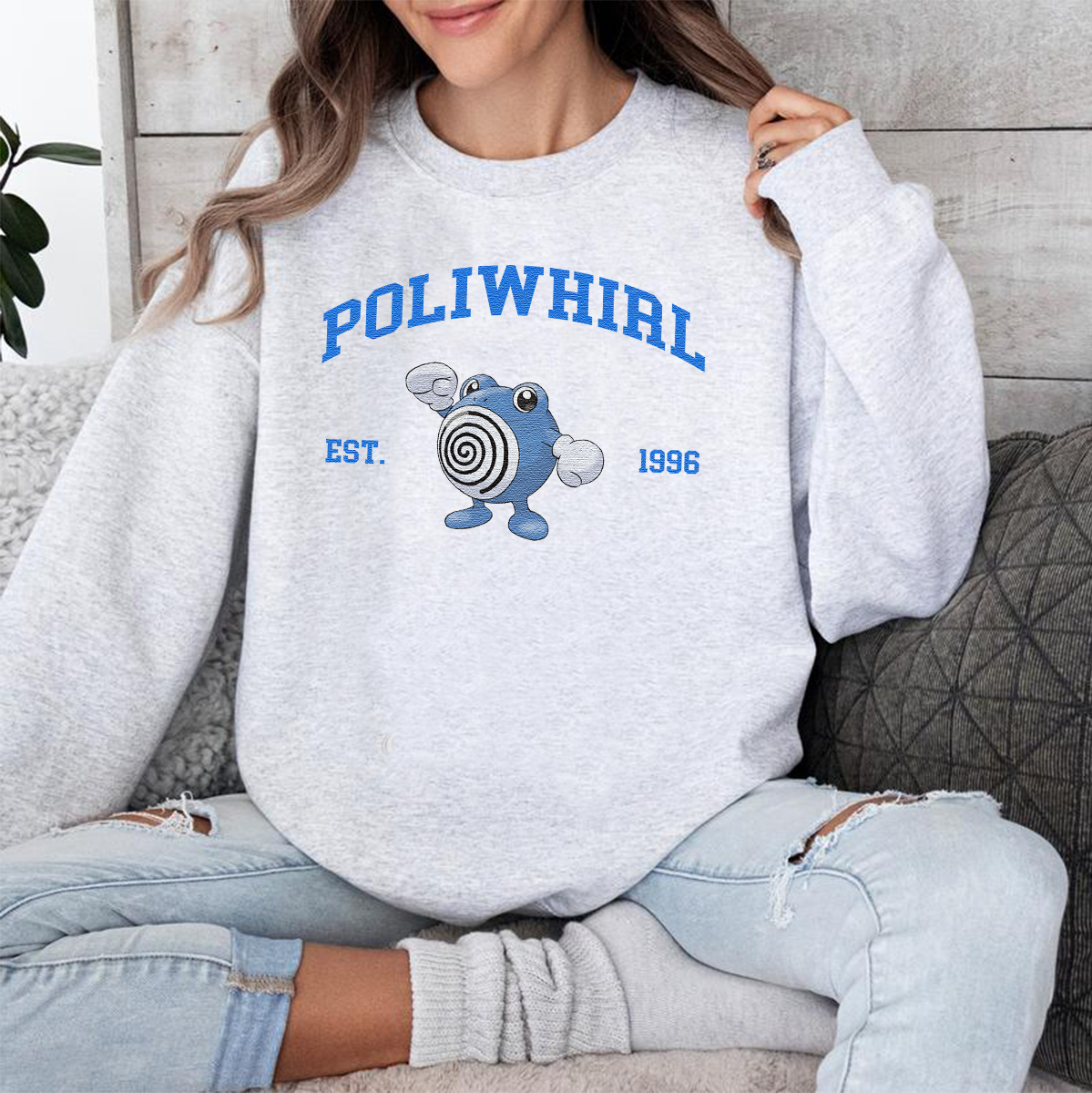 Anime Characters Embroidered Crewneck Sweatshirt,Hoodie,Personal Anime Gift Hoodie,Perfect Gift For Anime Lovers.