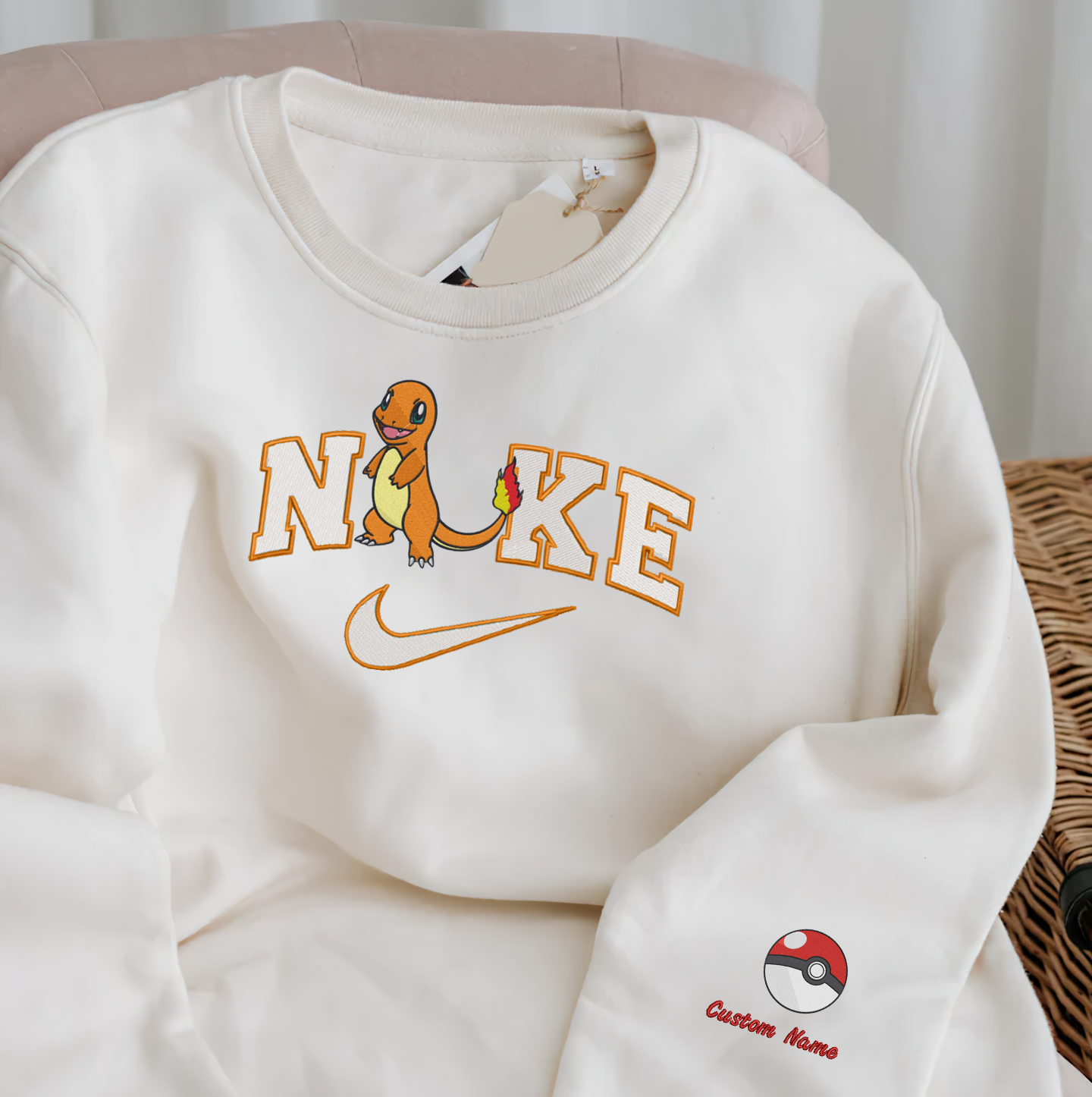 Anime Nike Embroidered Custom T-Shirt,Crewneck Sweatshirt,Hoodie.Perfect Gift For Anime Lovers.
