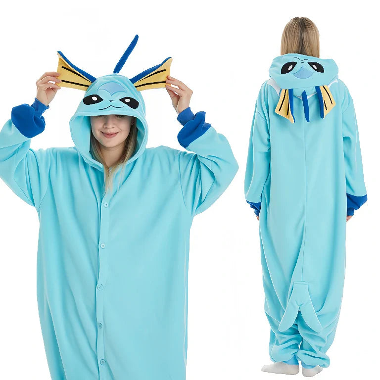 Vaporeon Anime Anime Characters Funny Pajamas.Perfect Gift For Anime Lovers.