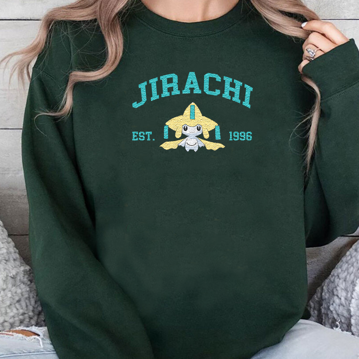 Anime Characters Embroidered Unisex Crewneck Sweatshirt,Hoodie For Gift,Personal Anime Gift Hoodie,Perfect Gift For Anime Lovers.