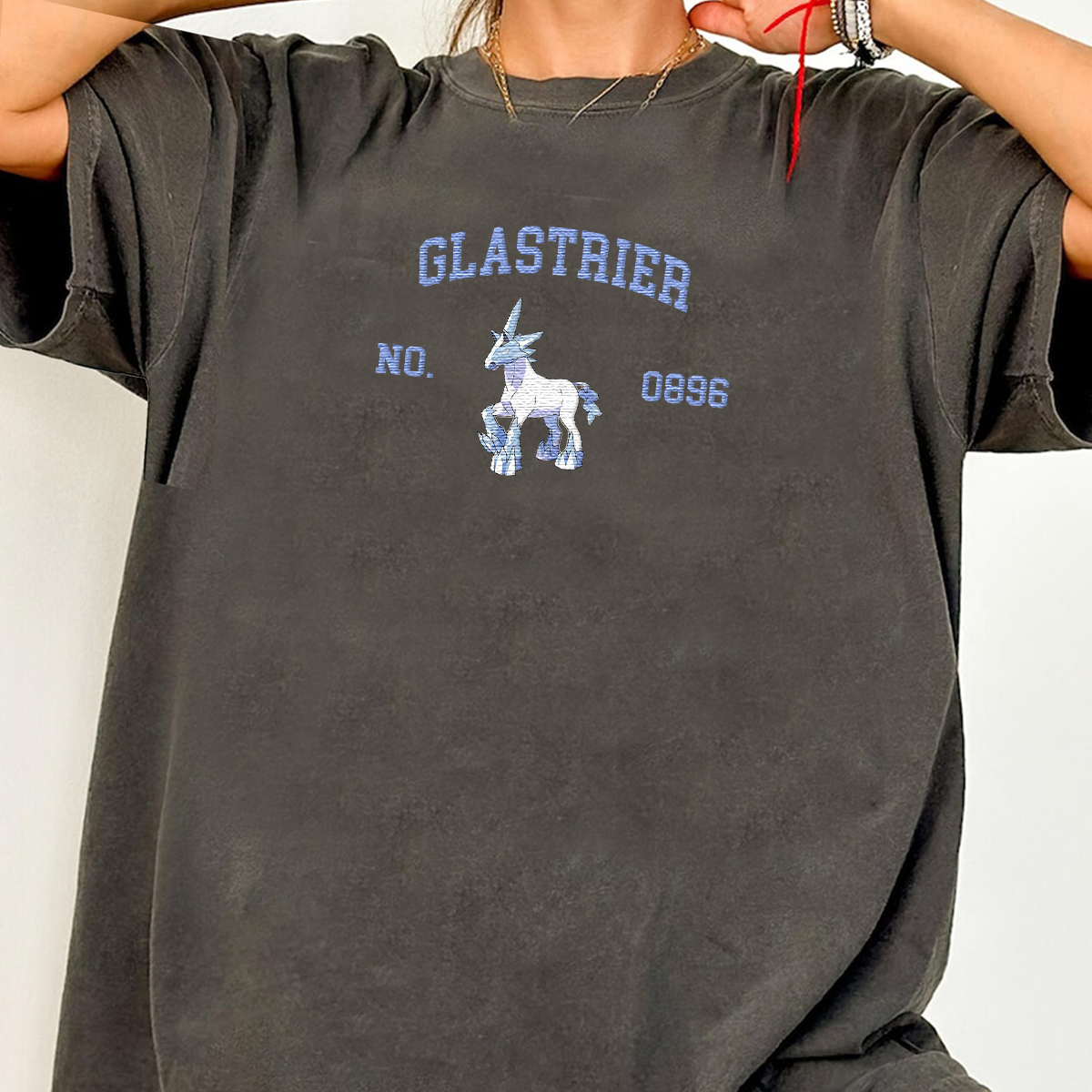 Glastrier Anime-Themed Embroidered T-Shirt,Crewneck,Hoodie-Trendy Versatile and a Thoughtful Gift for Friends