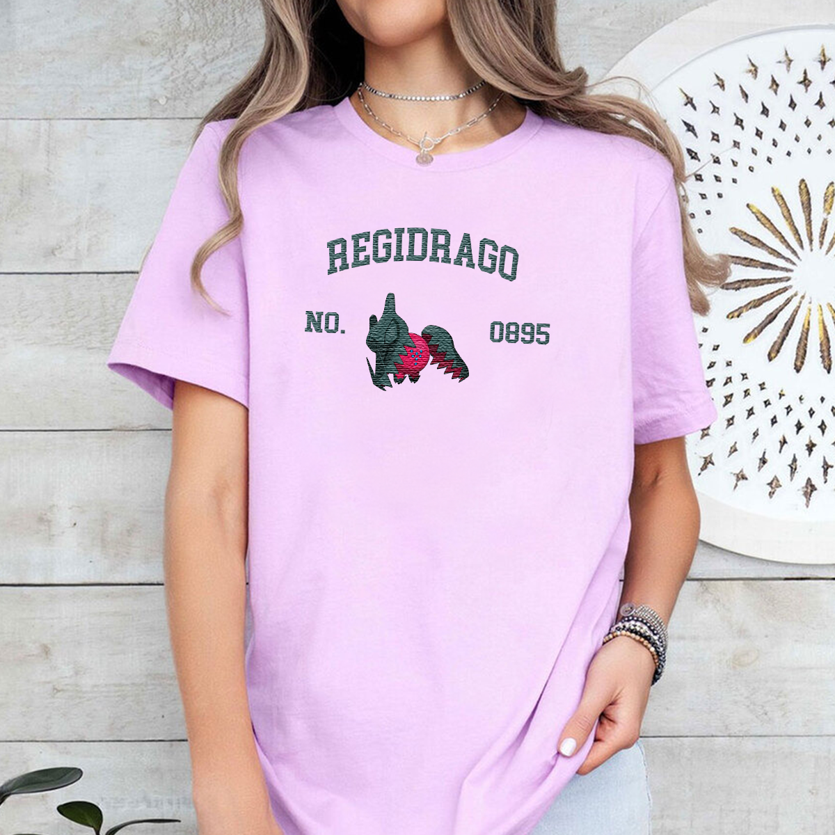 Regidrago Anime-Themed Embroidered T-Shirt,Crewneck,Hoodie-Trendy Versatile and a Thoughtful Gift for Friends