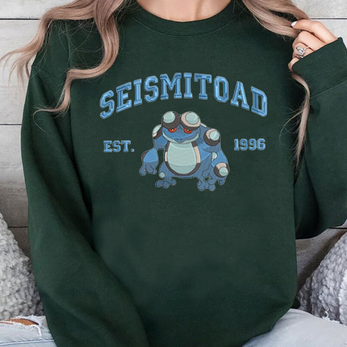 Anime Characters Embroidered Crewneck Sweatshirt,Hoodie,Personal Anime Gift Hoodie,Perfect Gift For Anime Lovers.