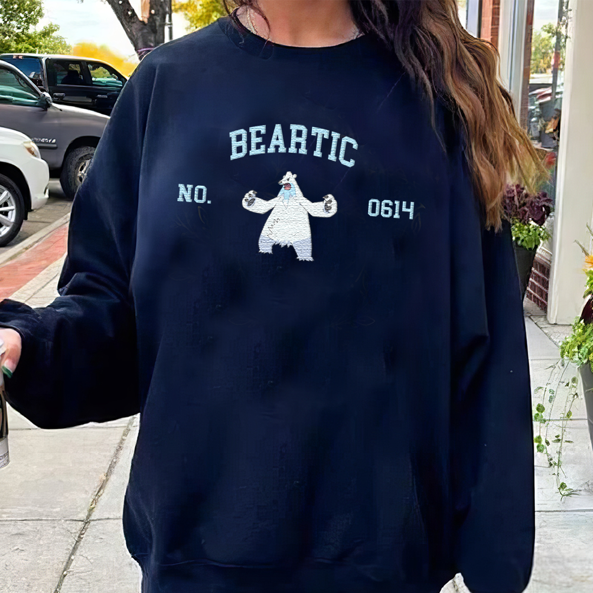 Beartic Adorable Anime-Themed Embroidered T-Shirt,Crewneck,Hoodie-Trendy Versatile and a Thoughtful Gift for Friends